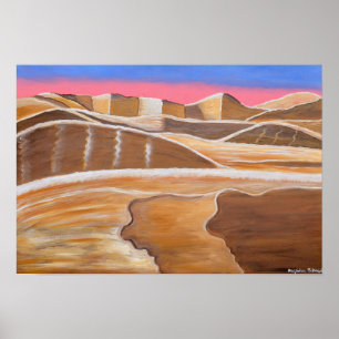 Póster Desierto de Arabia Saudita 