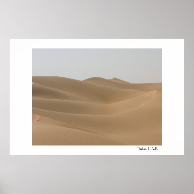Póster Desierto de Dubai (Frente)