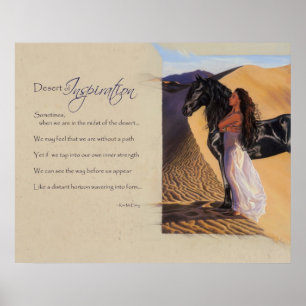Póster Desierto de inspiración