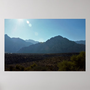 Póster Desierto de la montaña de Nevada
