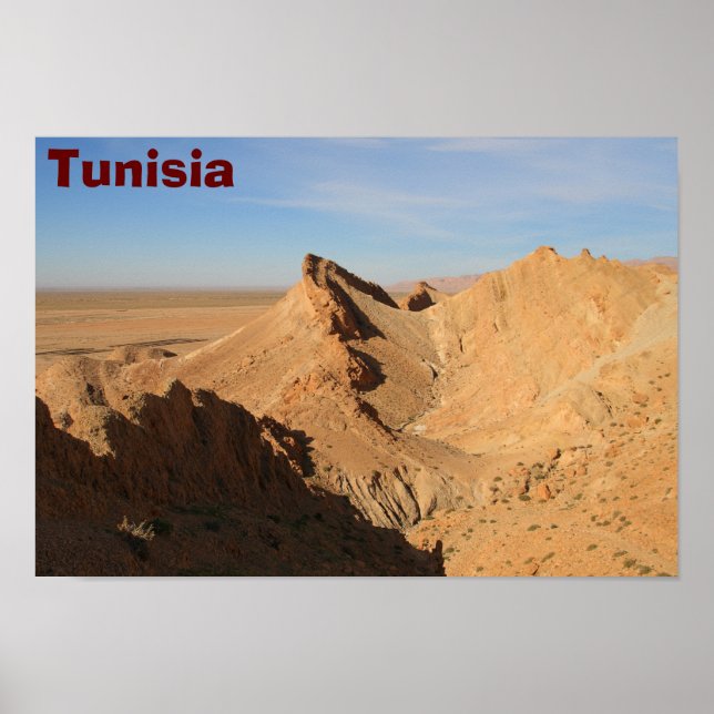 Póster Desierto del Sahara, Poster de Túnez (Frente)