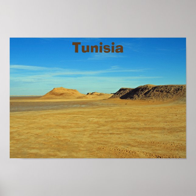 Póster Desierto del Sahara, Túnez (Frente)