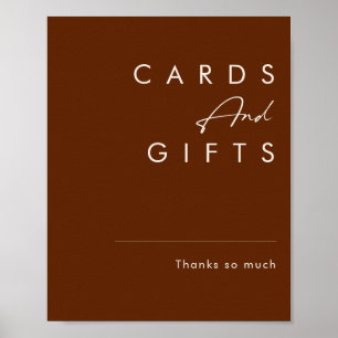 Póster Desierto simple   Rótulo de tarjetas y regalos de 