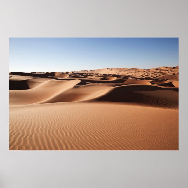 Póster Desiertos | Dunas de arena de los Emiratos Árabes  (Frente)