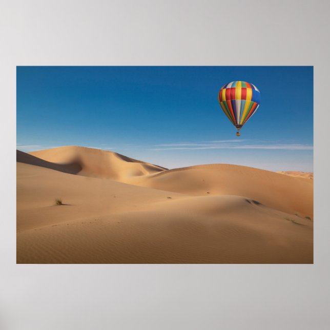 Póster Desiertos | Dunas de arena en el desierto de Dubai (Frente)