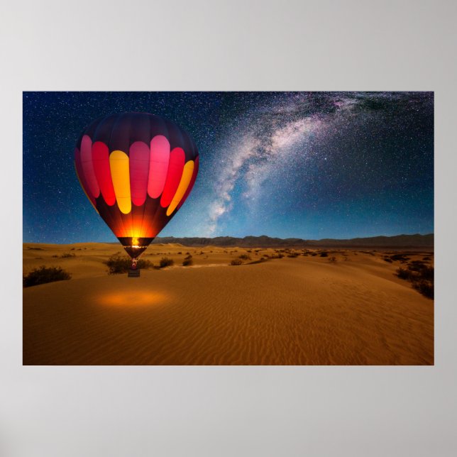 Póster Desiertos | Valle de la Muerte de las Dunas Mesqui (Frente)