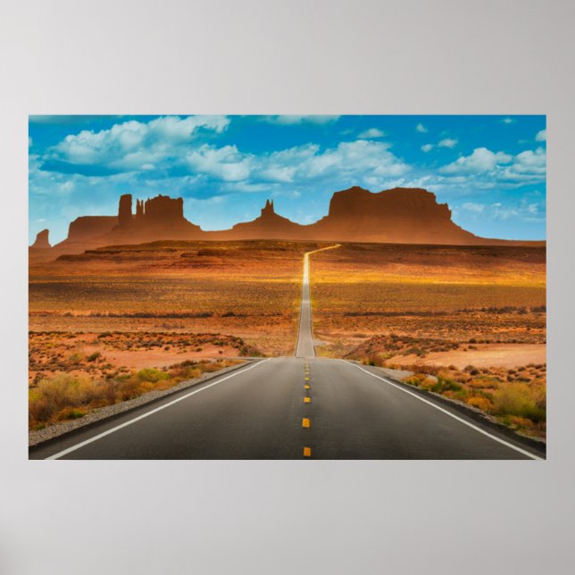 Póster Desiertos | Valle del Monumento, Utah (Frente)