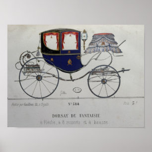Póster Design for a 'Coupe Dorsay de Fantaisie'