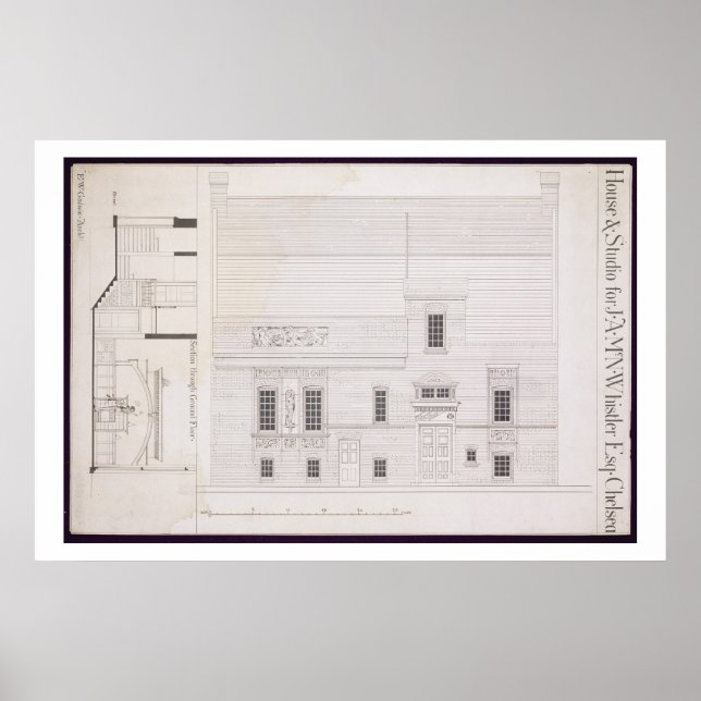 Póster Design for House & Studio for J.A.M. Whistler Esq, (Frente)