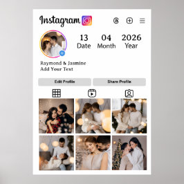 Póster Design Your Own 7 Photo Collage