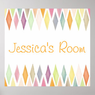 Póster Designed watercolor background