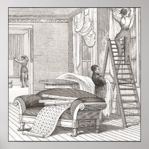 Póster Designing Gentlemen Vintage Interior Decorator