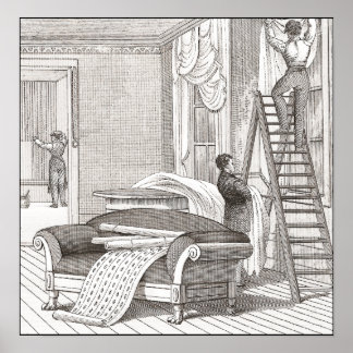 Póster Designing Gentlemen Vintage Interior Decorator