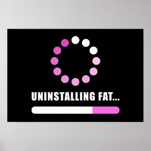 Póster Desinstalación de grasa: Gimnasio de pérdida de pe