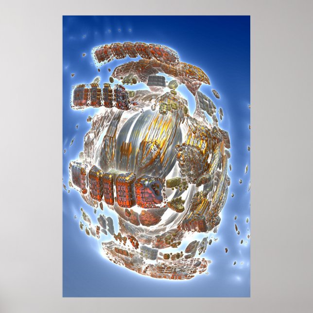 Póster Desintegración de la nave espacial (Frente)