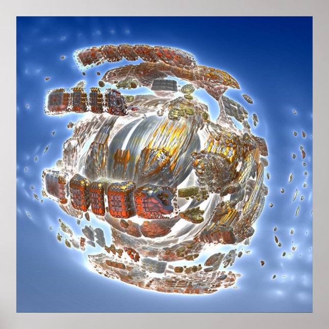 Póster Desintegración de la nave espacial (Frente)