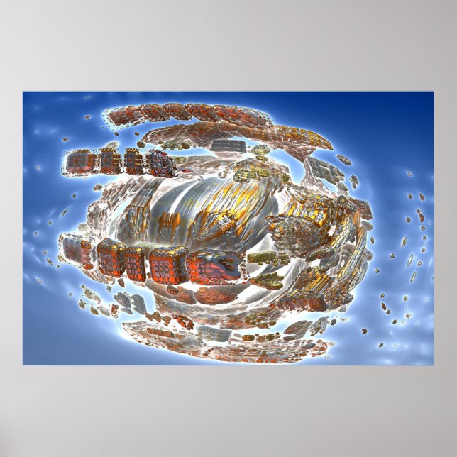 Póster Desintegración de la nave espacial (Frente)