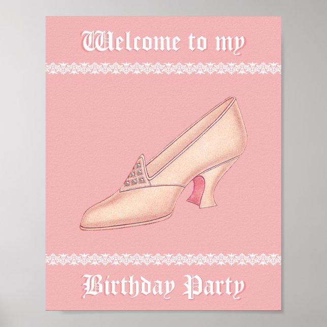 Póster Deslizador Princesa Rosa (Frente)