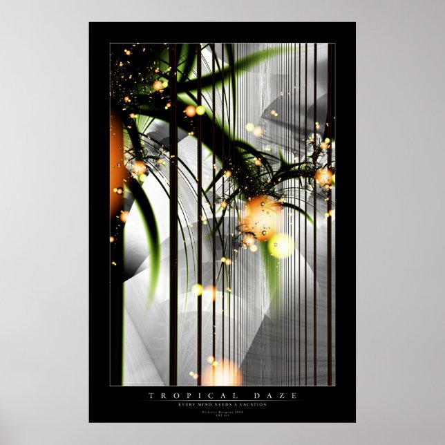 Póster Deslumbramiento tropical (Frente)