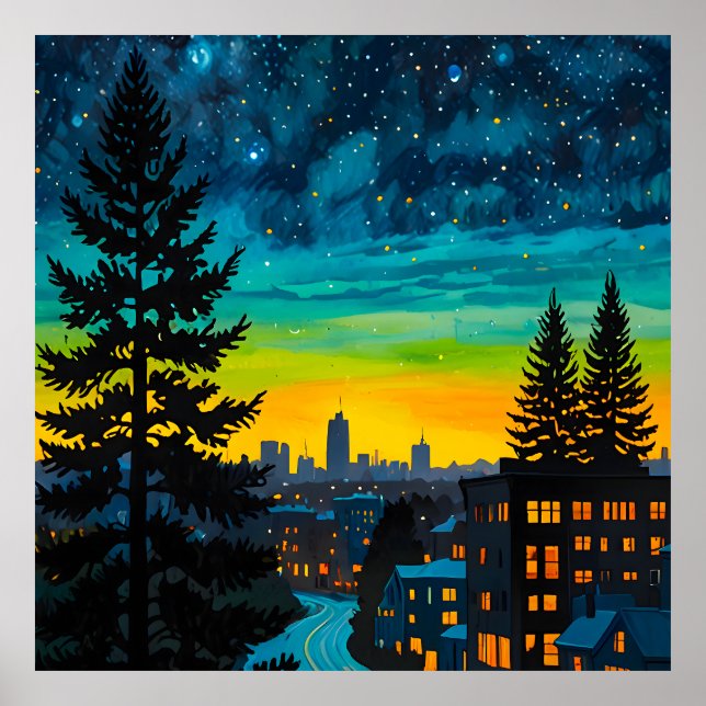 Póster Deslumbramiento urbano (Frente)