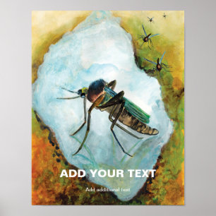 Póster Deslumbrante verano de mosquitos molestos - Person