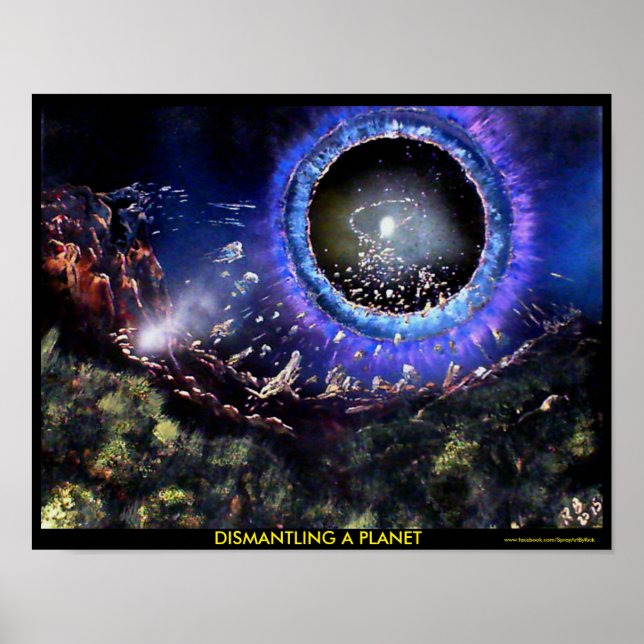 Póster Desmantelamiento de un planeta (Frente)