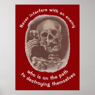 Póster Desmembramiento de narcisistas en Skeleton hecho a