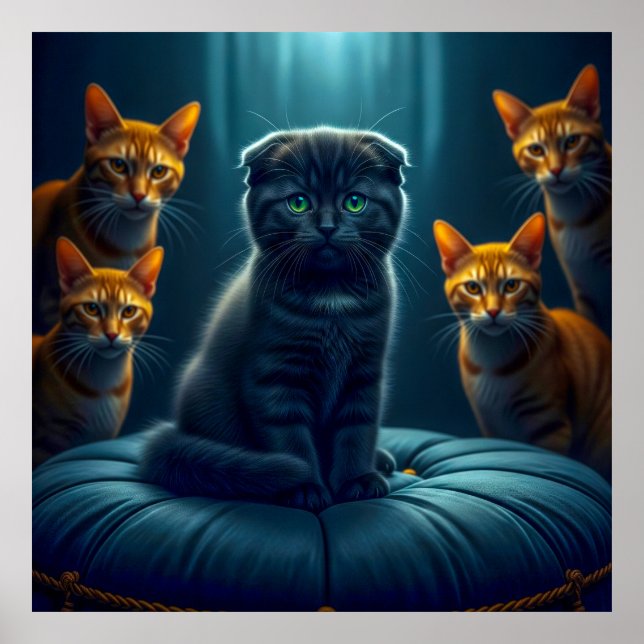 Póster Desmitificando el mito: ¡Los gatos negros traen bu (Frente)