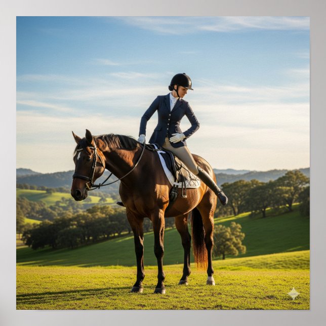 Póster Desmontando el caballo (Frente)