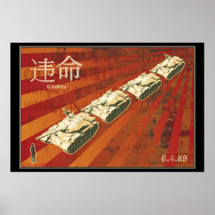 Póster DESOBEDEZCA el poster del hombre del tanque