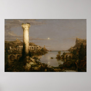 Póster Desolación (1836) — Ruinas del Imperio Thomas Cole