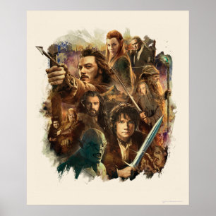 Póster DESOLACIÓN DE LOS caracteres SMAUG™
