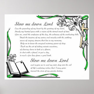 Póster despacio Señor