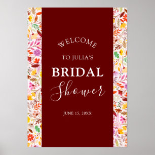 Póster Despedida de soltera de flores de tulipán veranieg