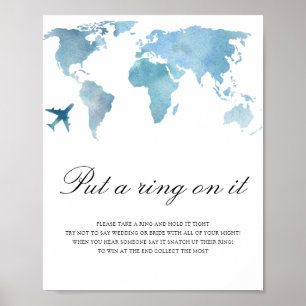 Póster Despedida de soltera de viaje - ponle un anillo en
