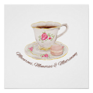 Póster Despedida de soltera elegante Tea Party