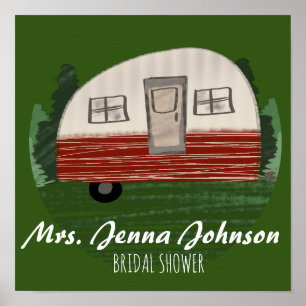 Póster Despedida de soltera en la montaña en autocaravana