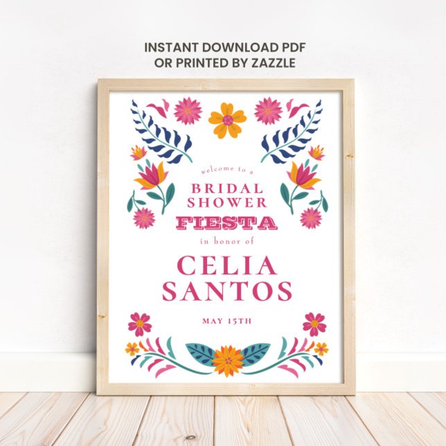 Póster Despedida de Soltera Fiesta Mexicana Rosa Amarillo (Subido por el creador)