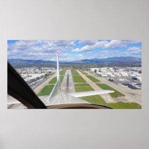 Póster Despegue del aeropuerto de Van Nuys