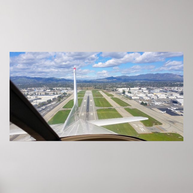Póster Despegue del aeropuerto de Van Nuys (Frente)