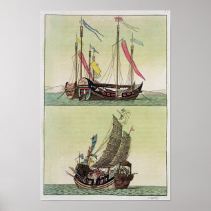 Póster Desperdicios chinos, ilustracion
