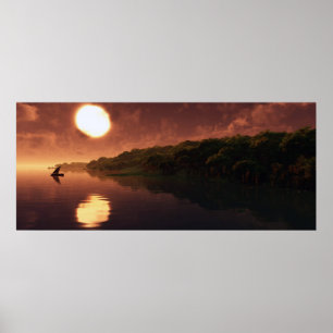 Póster Desperdicios en el agua