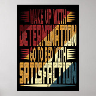 Póster Despertar con determinación