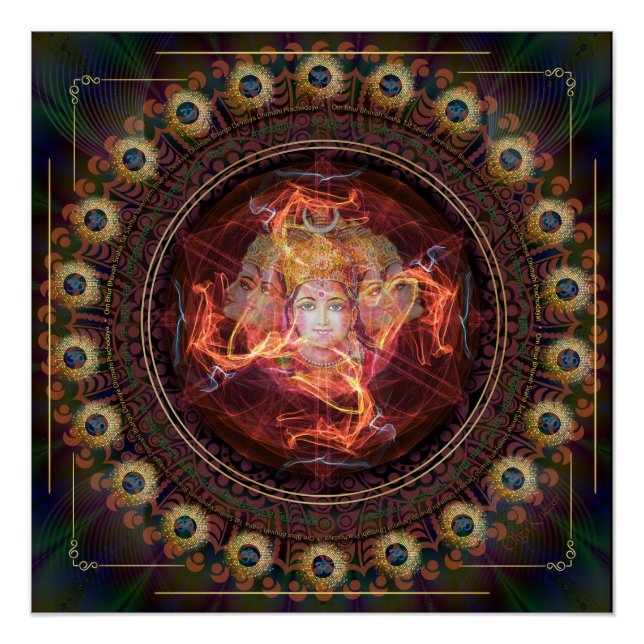 Póster Despertar divino con el poder de Gayatri (Anverso)