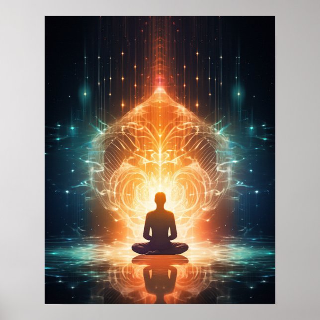 Póster Despertar espiritual inspirador (Frente)