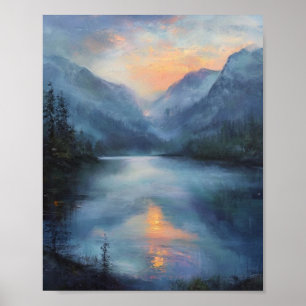 Póster Despertar Etéreo: Una Reflexión Bañada por el Sol