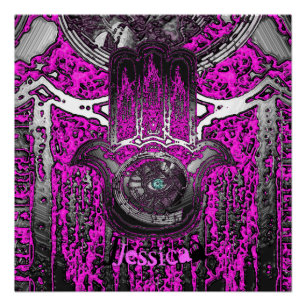 Póster Despertar musical (rosa)