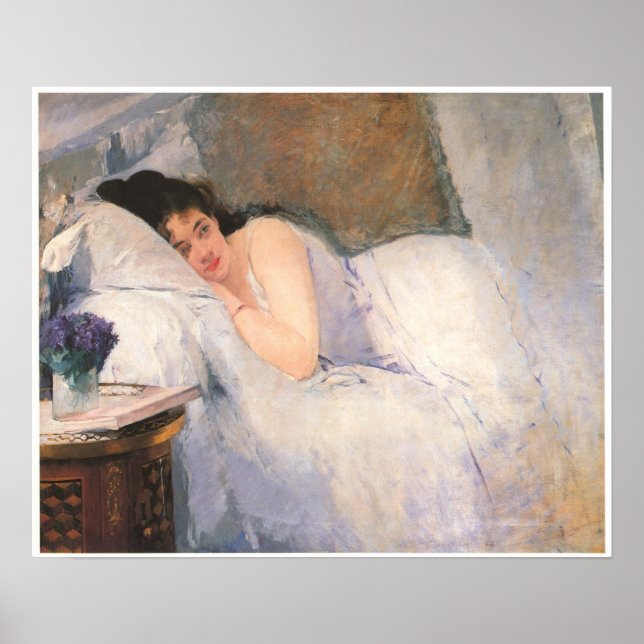 Póster Despertar por la mañana, Eva Gonzales (Frente)