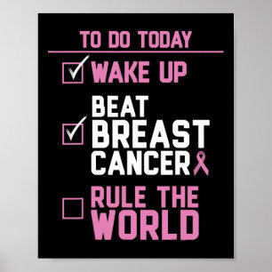 Póster Despertar Vencer Cáncer de Mama Regir El Mundo 2