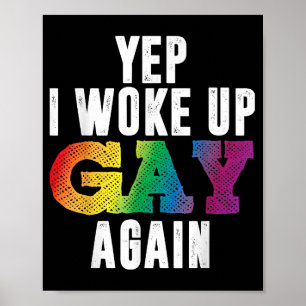 Póster Despertó a los gays - Orgullo de arcoiris gay gay 